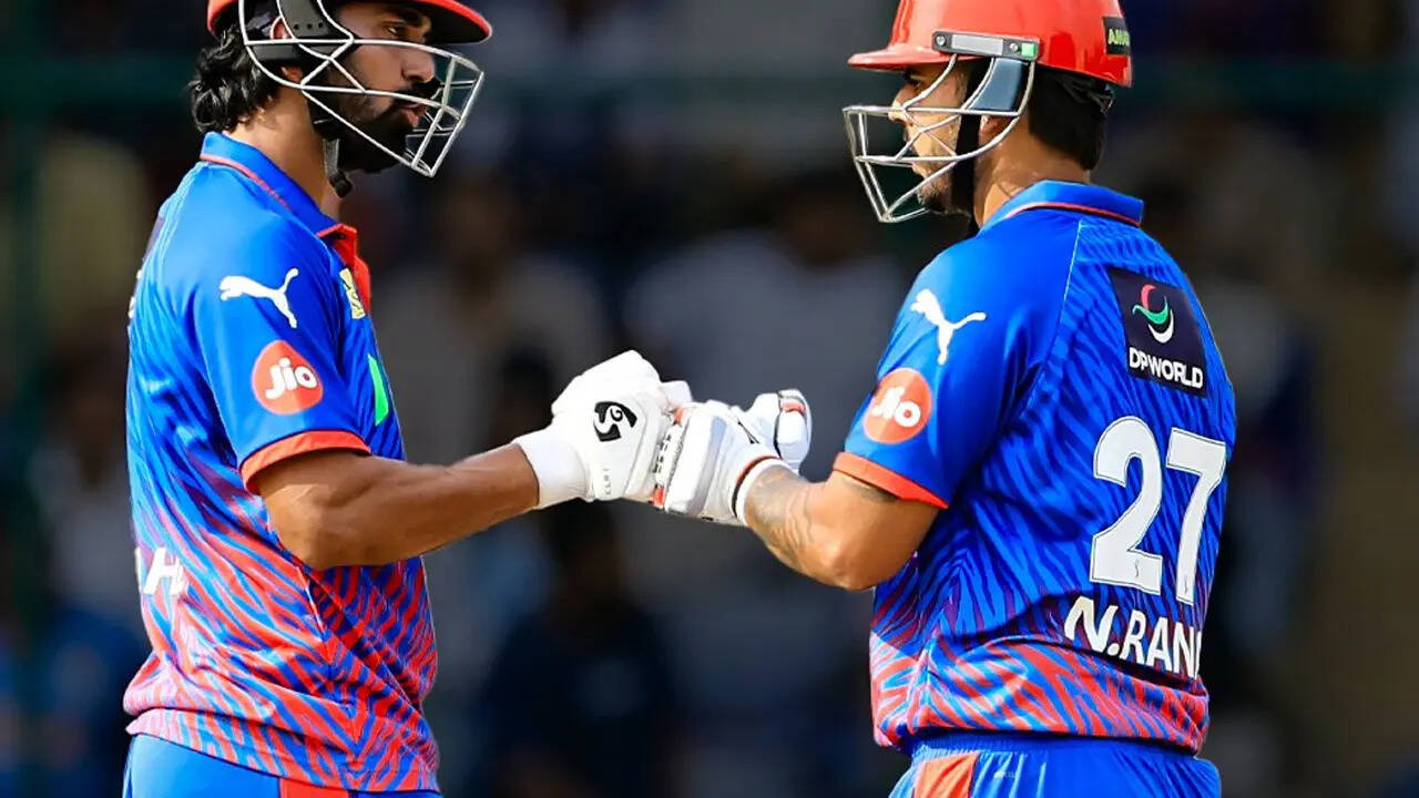 IPL LIVE: KL Rahul, Nitish Rana's century stand makes Punjab Kings sweat in Delhi heat