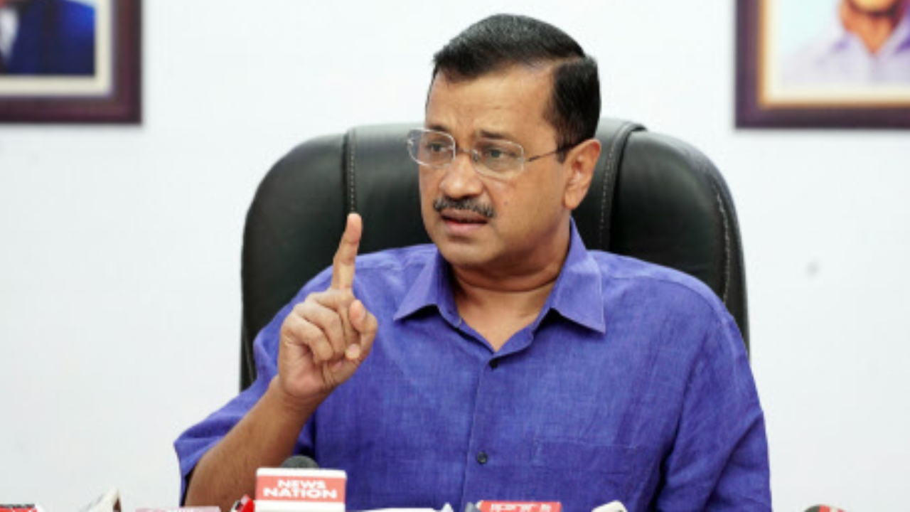 Raghav Chadha’s exit: BJP releases poster mocking Kejriwal with ‘AAP-da’ jibe, broken broom