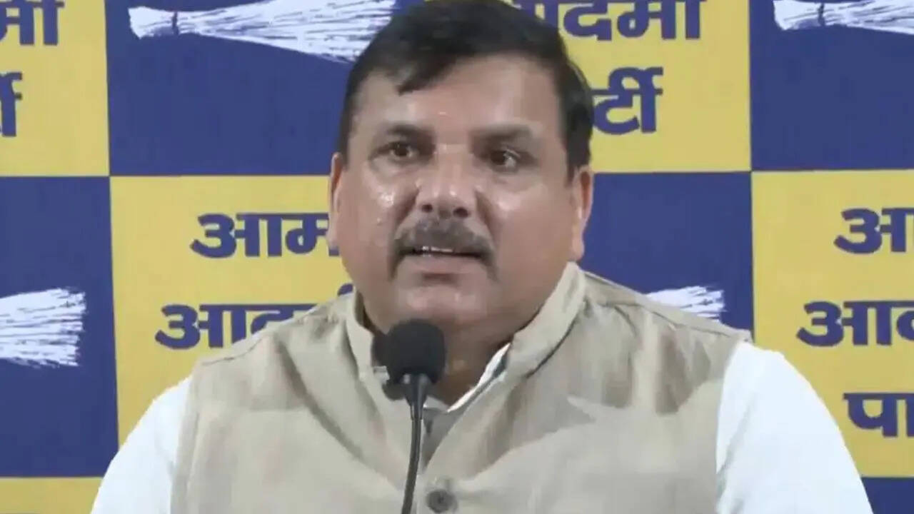 ‘Bharatiya Jhootha Party’: Sanjay Singh slams BJP over ‘Sheeshmahal 2’ claim, threatens defamation suits