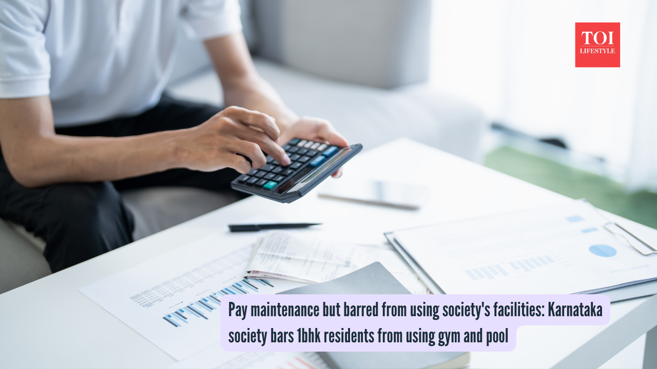 Pay maintenance but barred from using society's facilities Karnataka society bars 1bhk residents from using gym and pool