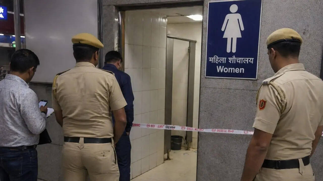 Man found hanging inside women’s washroom at Delhi’s Inderlok Metro station
