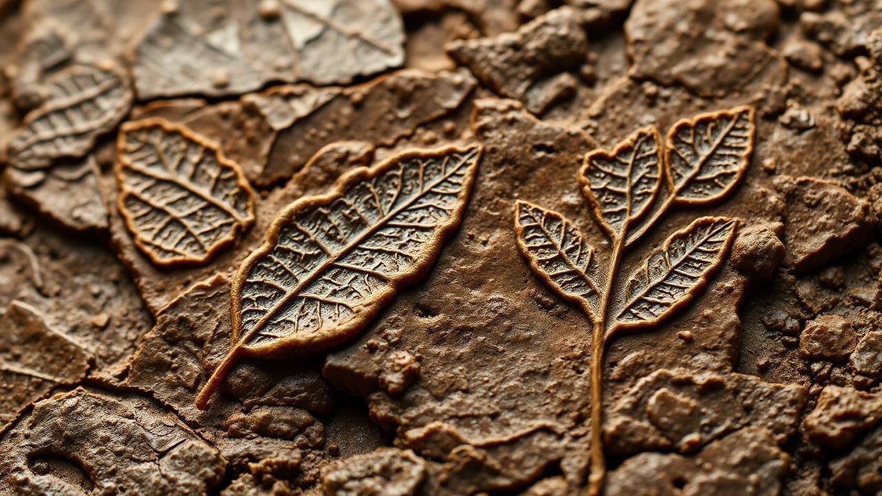 Ancient Leaf and Fossil Imprints