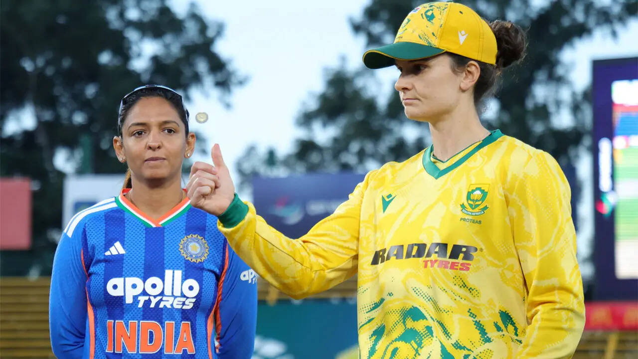 SA W vs IND W Live Score, 5th T20I: India Women look to finish series on a high against South Africa  – The Times of India
