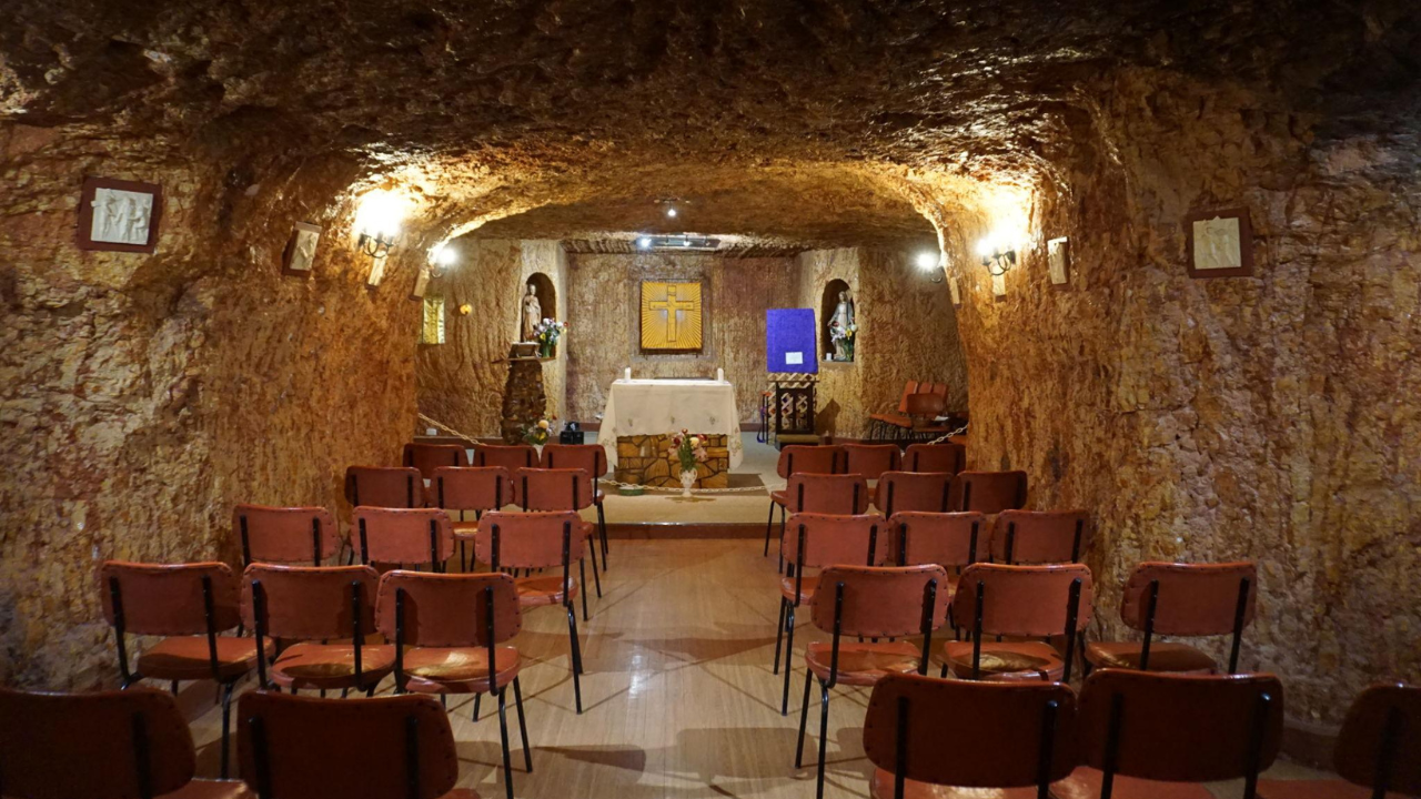 An underground church in Coober Pedy
