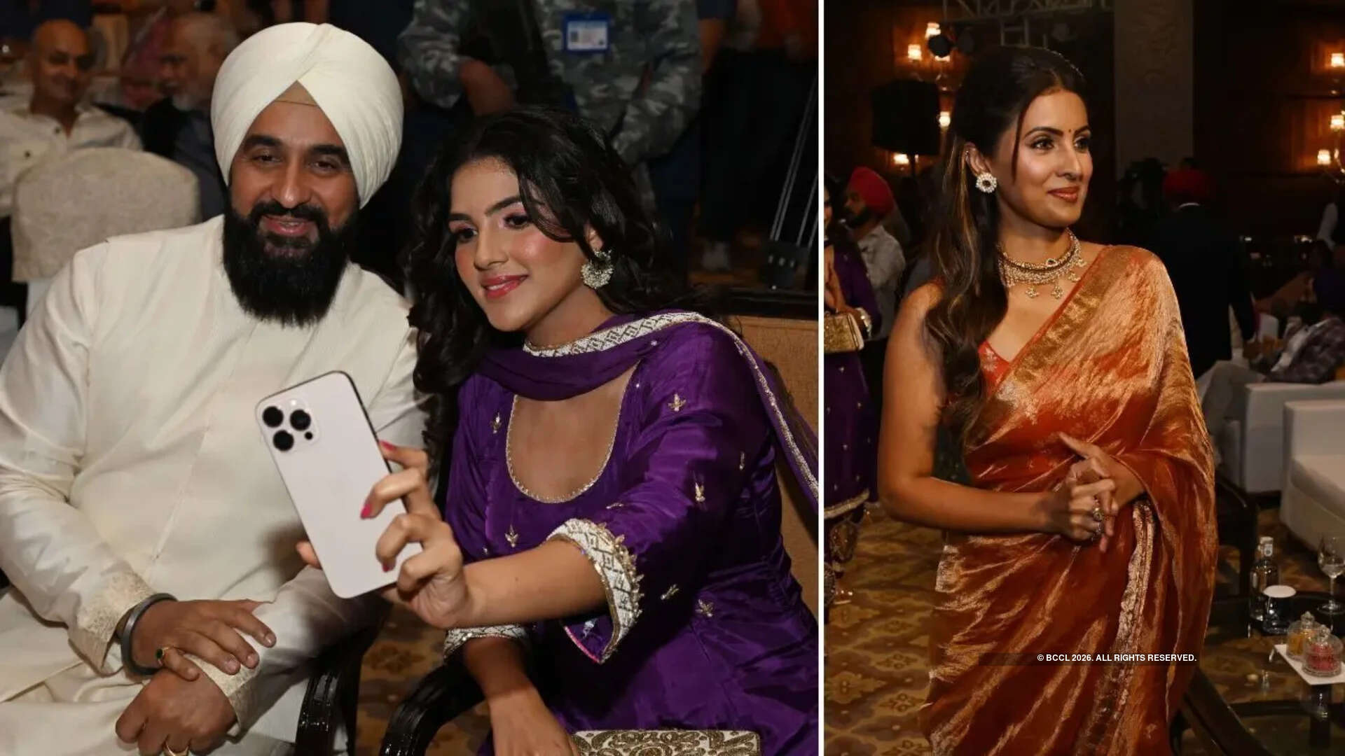 (L-R) Raj Kundra, Diljott, Geeta Basra