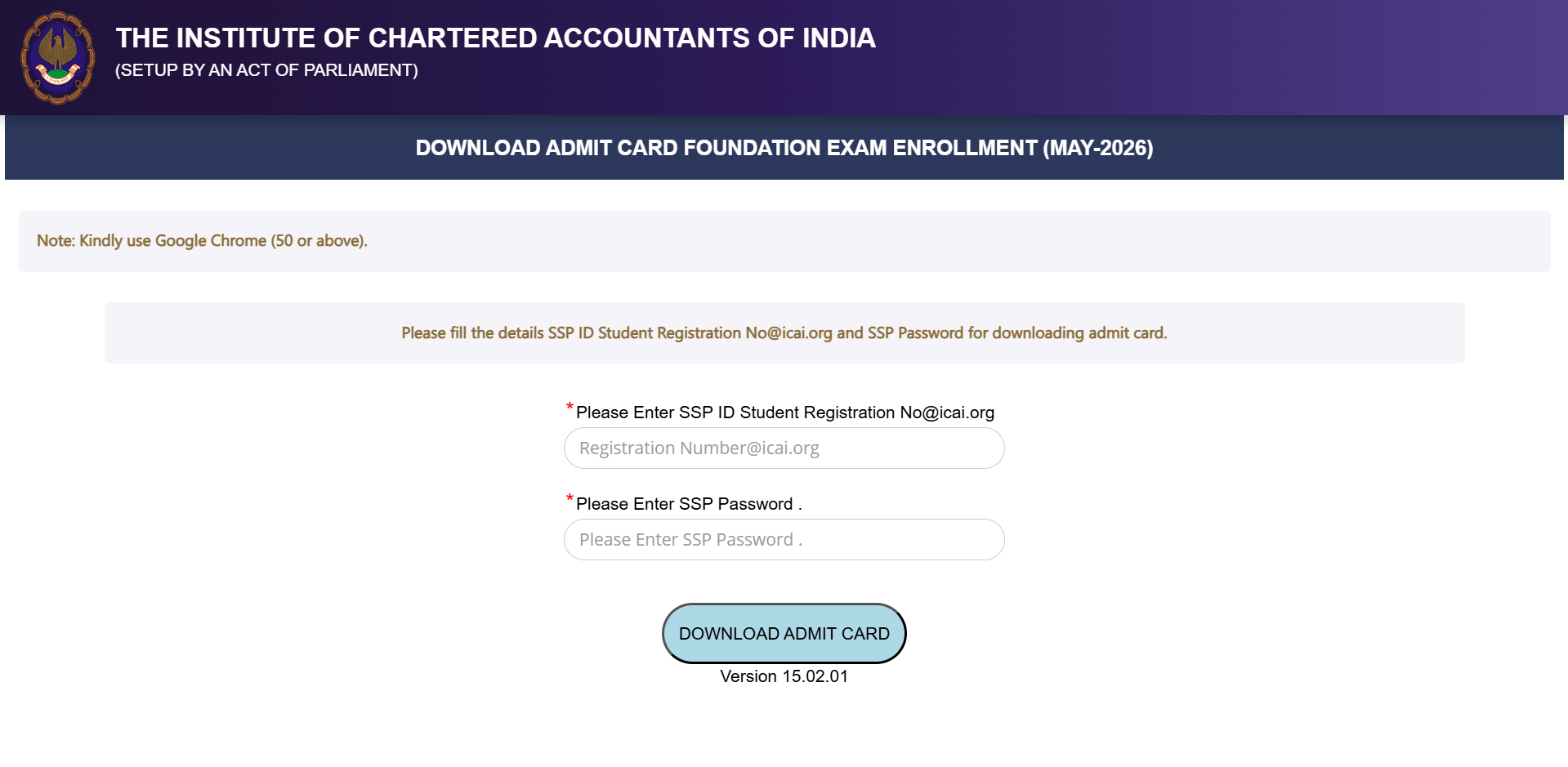 ICAI CA Foundation May 2026 admit card released at eservices.icai.org: Direct link to download hall ticket here