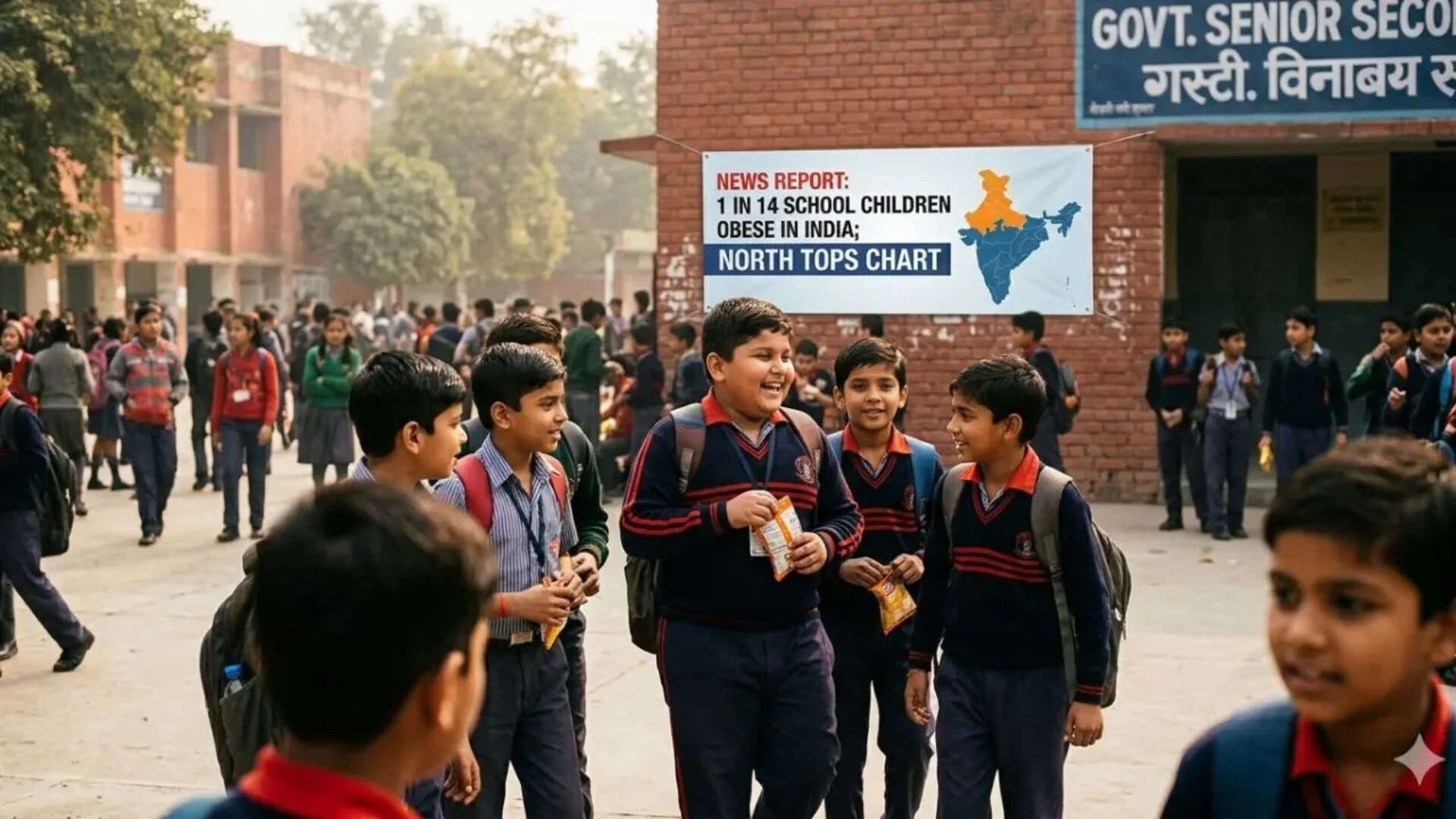 1 in 14 school children obese in India; north tops chart