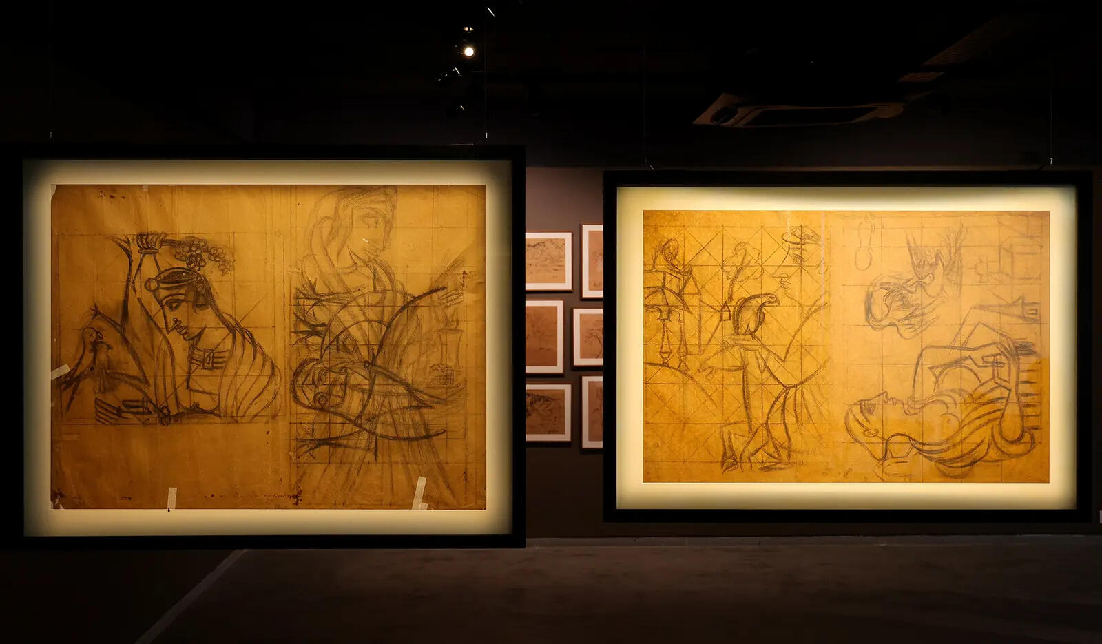 An art exhibit showcasing AA Raiba’s versatility across mediums