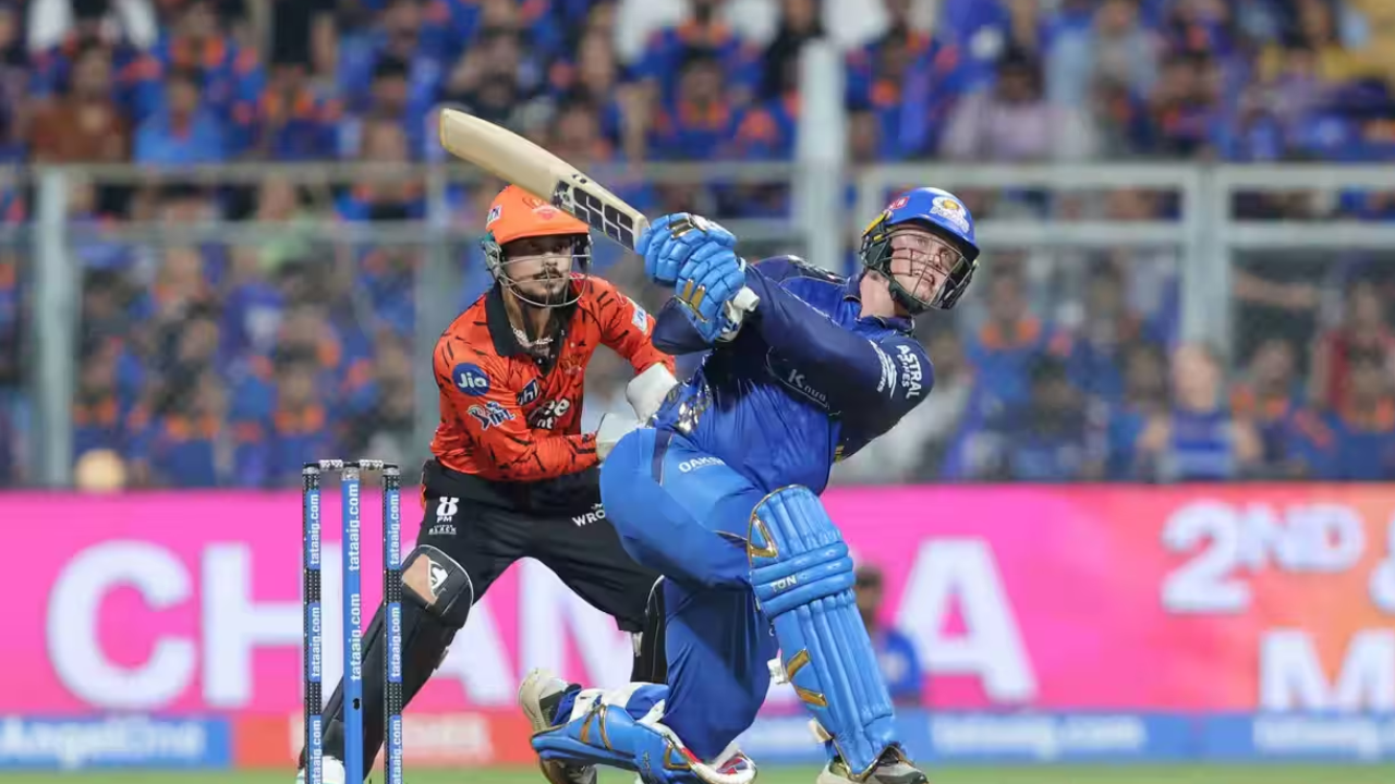 MI vs SRH Live Score: Century for Ryan Rickelton as Mumbai cross 200-run mark