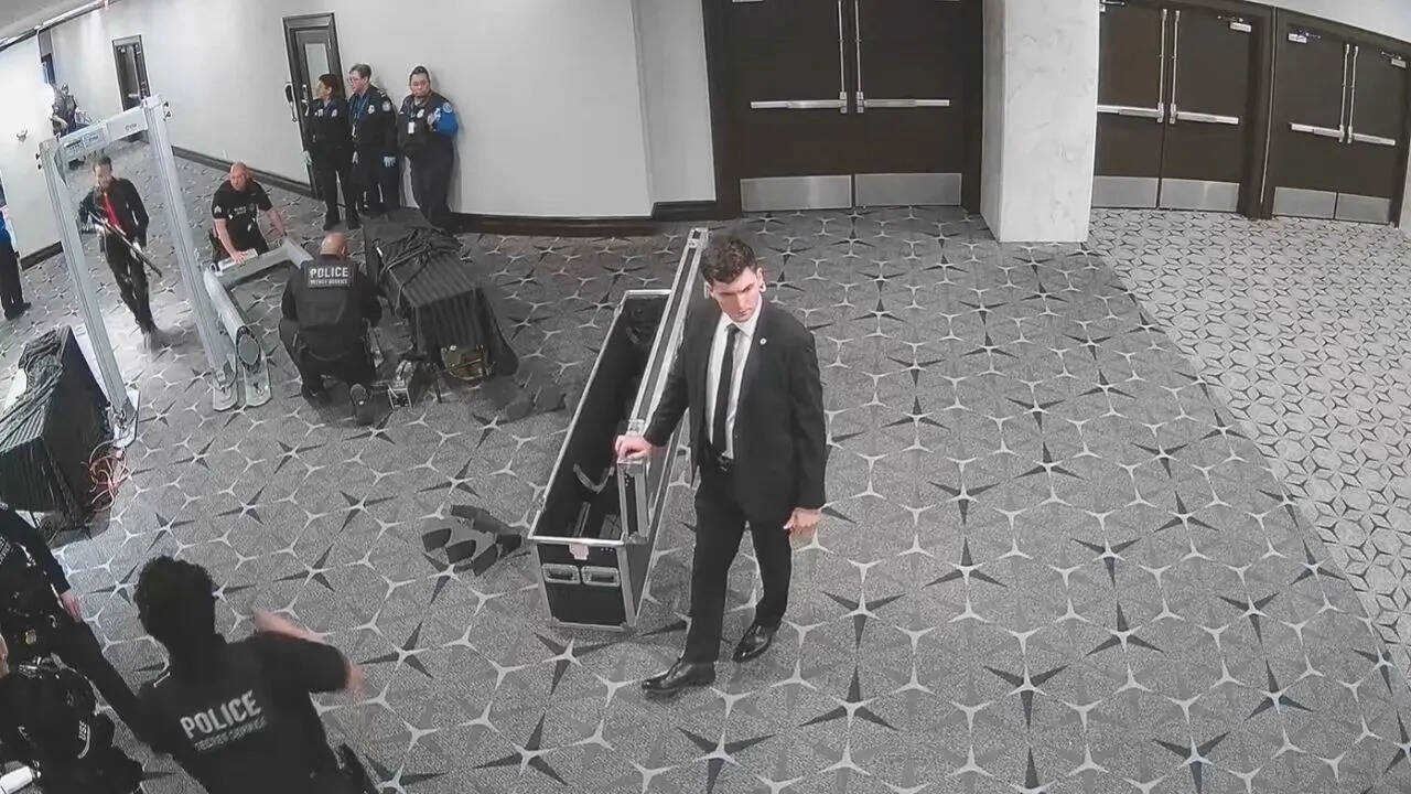 Watch: New footage of shooter Cole Allen casing hotel before White House dinner attack released
