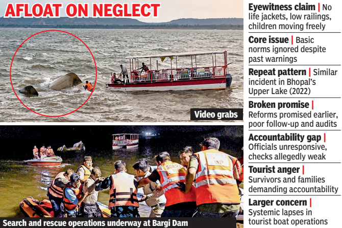 Jabalpur cruise boat capsize