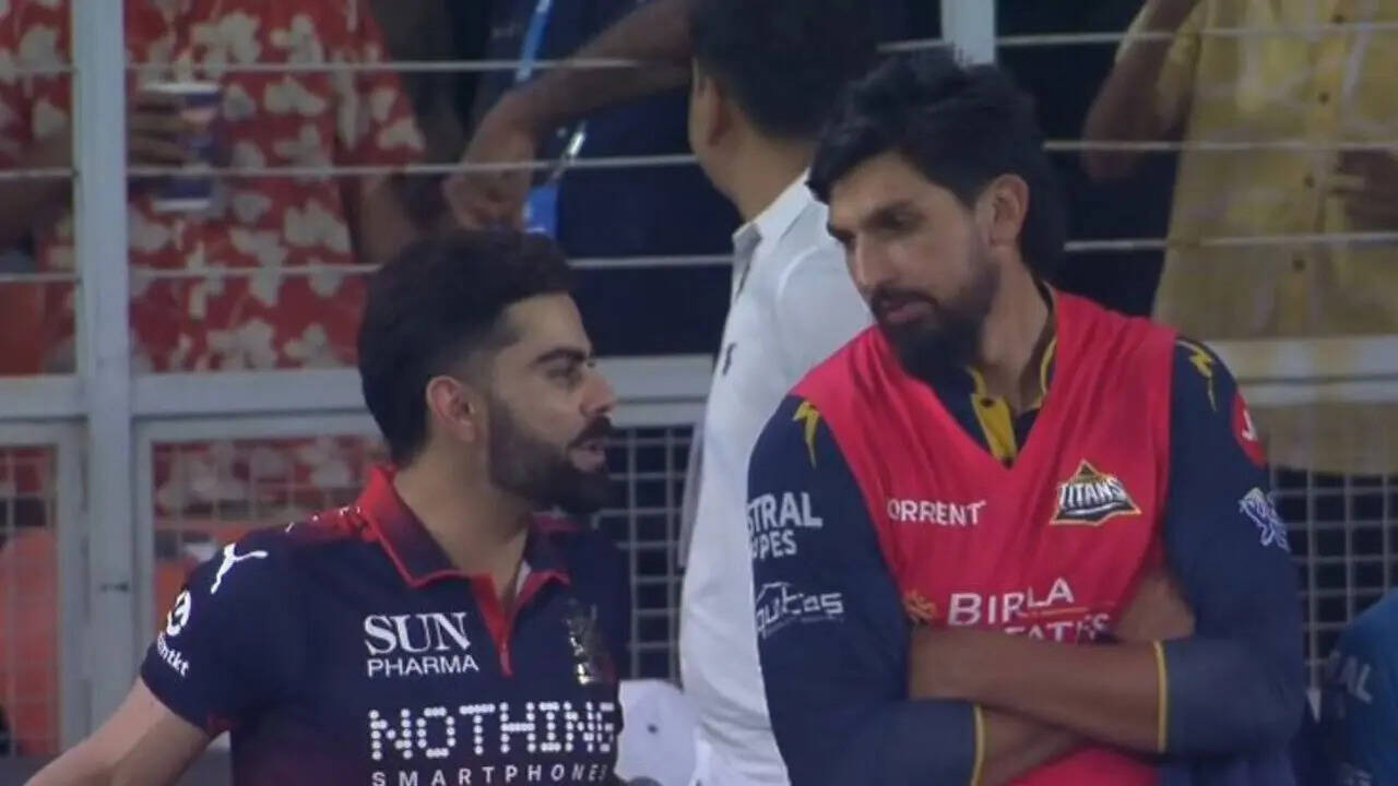 Virat Kohli-Ishant Sharma bromance goes viral during RCB vs GT clash - Watch