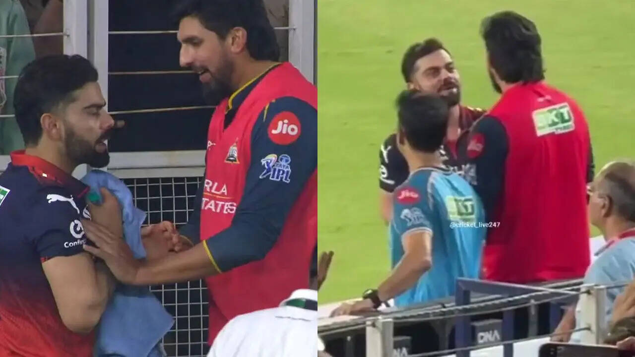 Virat Kohli-Ishant Sharma bromance goes viral during RCB vs GT clash - Watch
