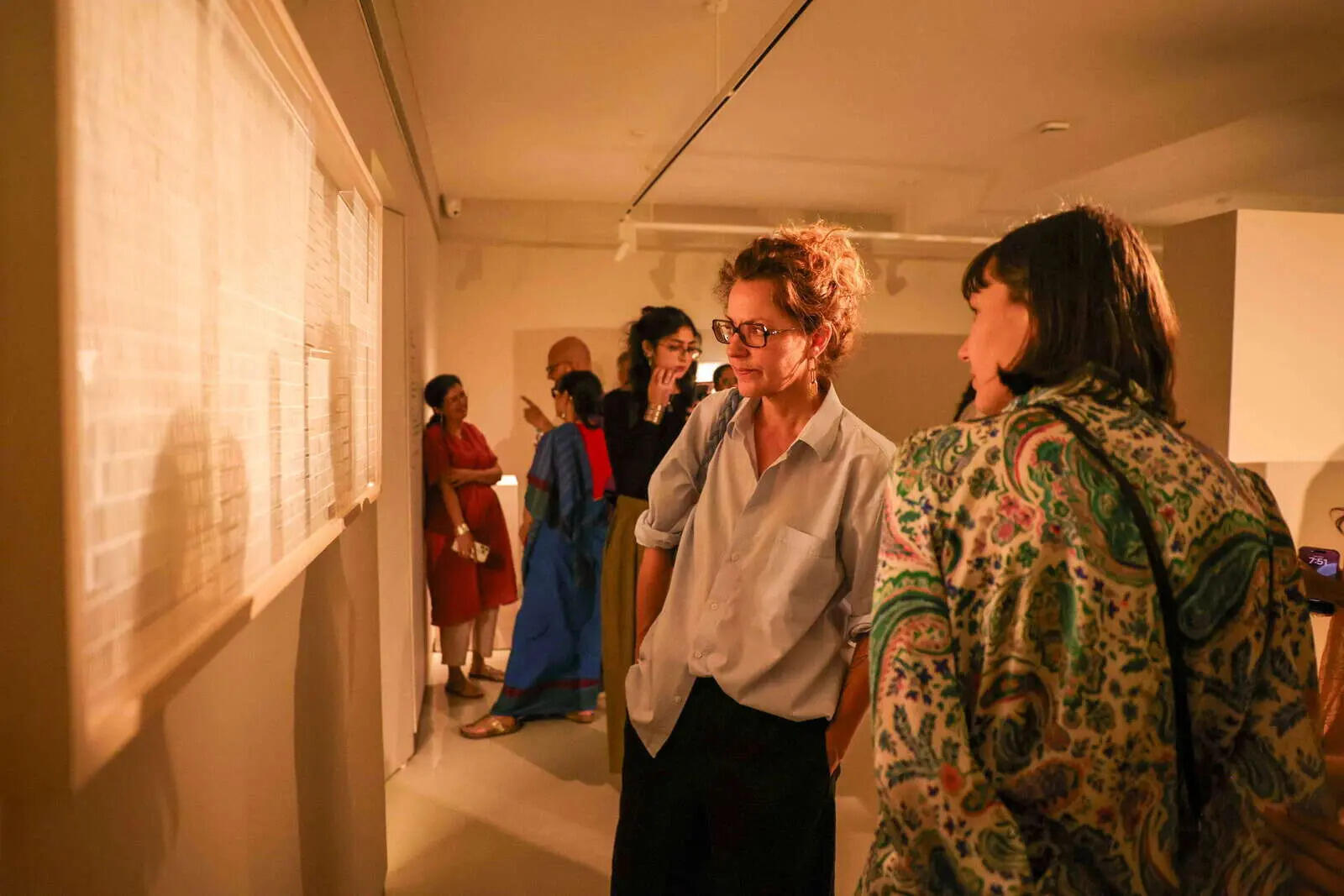 A glimpse of a show opening at Latitude 28 on the recent Def Col Art Night