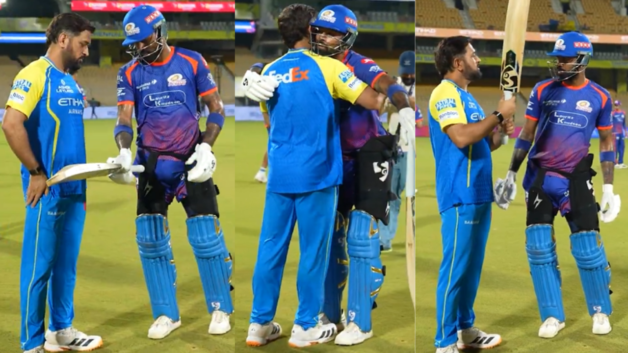 ‘Love you darling’- Hardik Pandya’s reaction to MS Dhoni steals the show - Watch