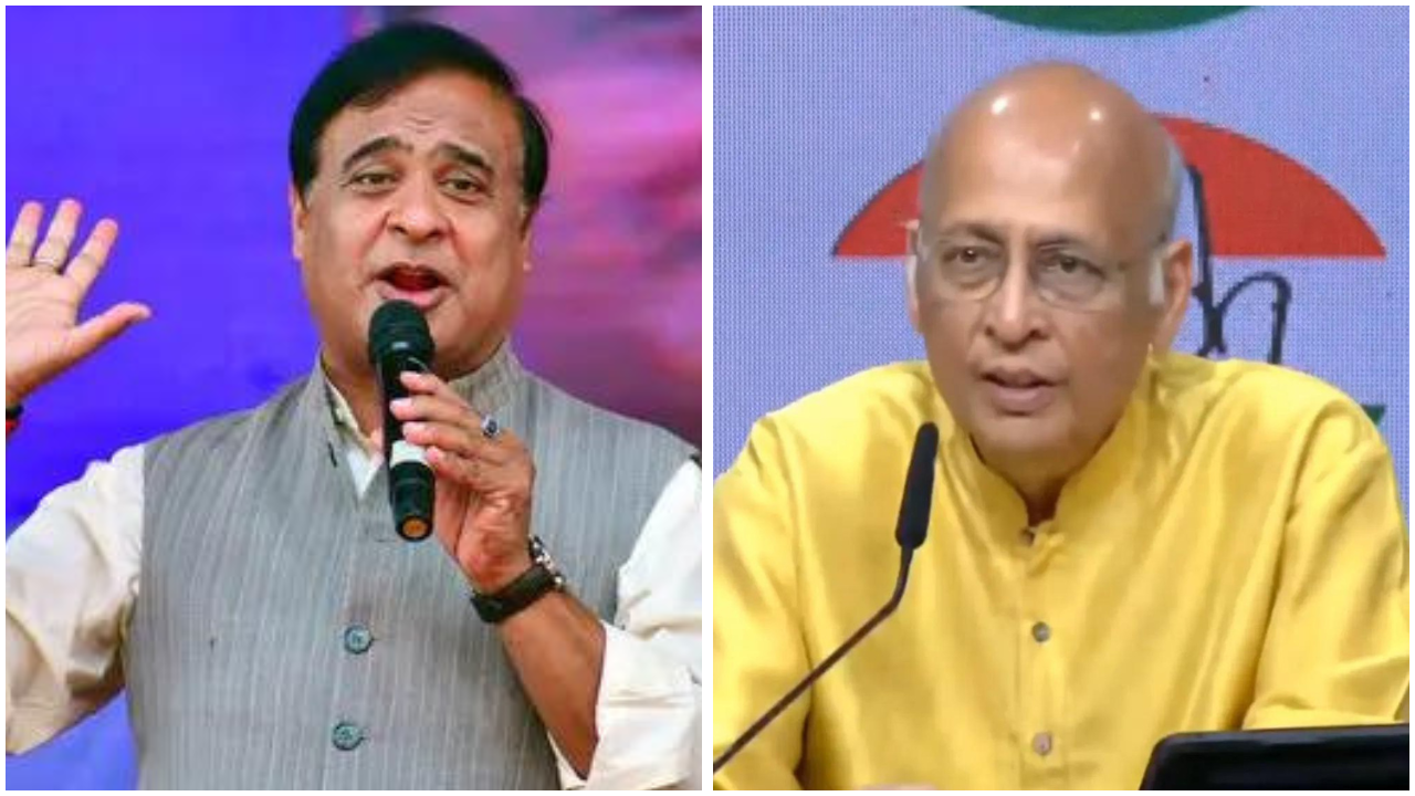 Defamation row: Reflect on inappropriate remarks, Singhvi says; don’t need lessons on decency, replies Himanta Sarma