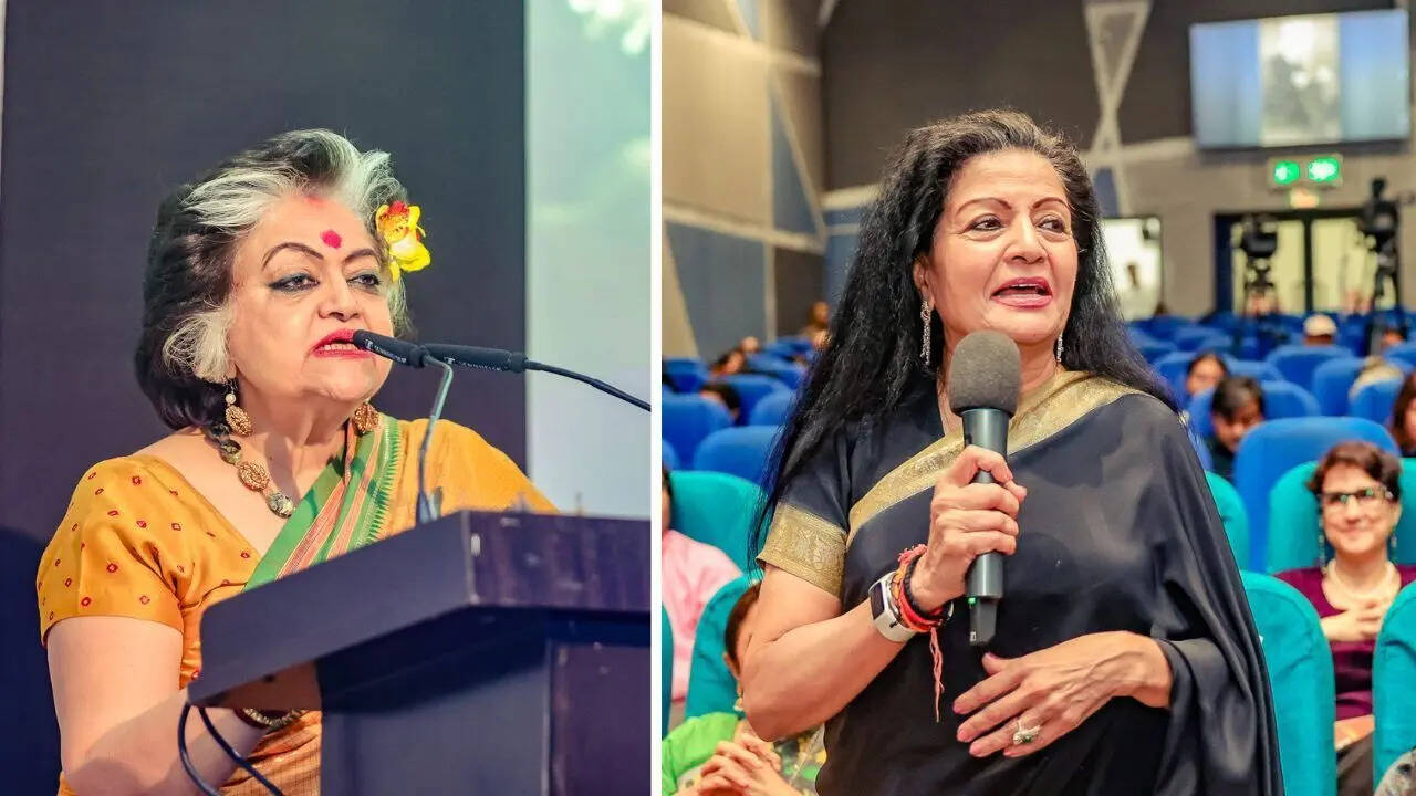 Dr Alka Pande and Lakshmi Puri