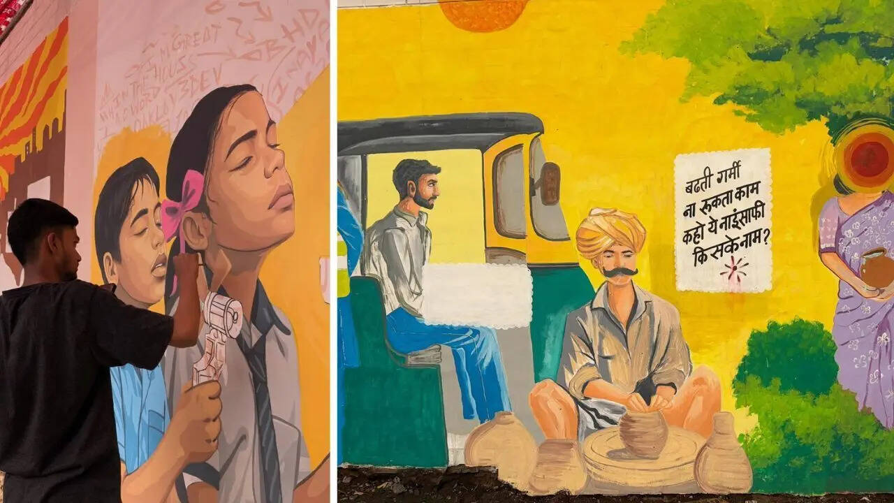 Developed through a participatory process, the murals emerged from conversations between artists, residents and workers