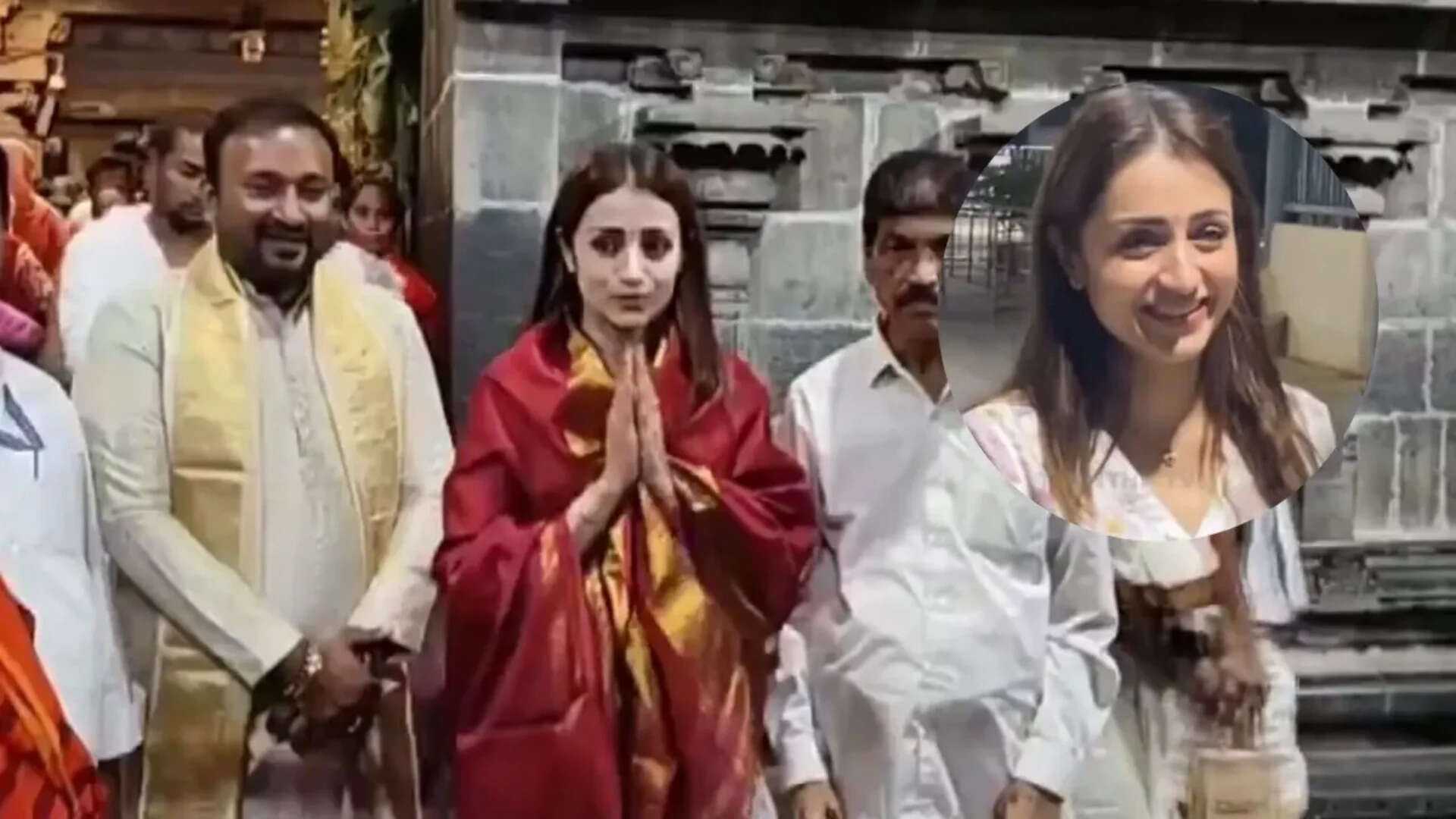 Trisha Krishnan visits Tirupati temple on her birthday
