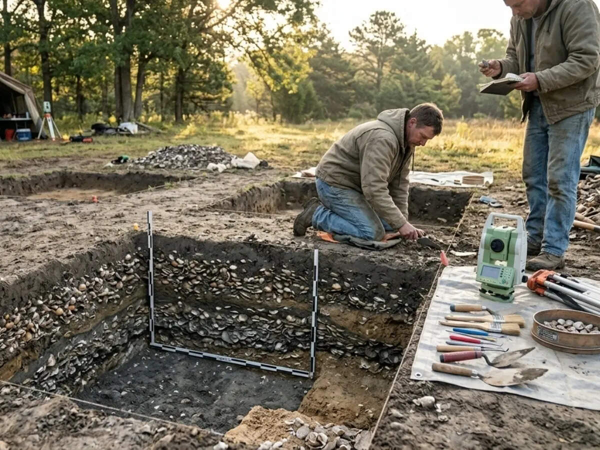 ​Simple dig near a shell midden uncovered a strange coin