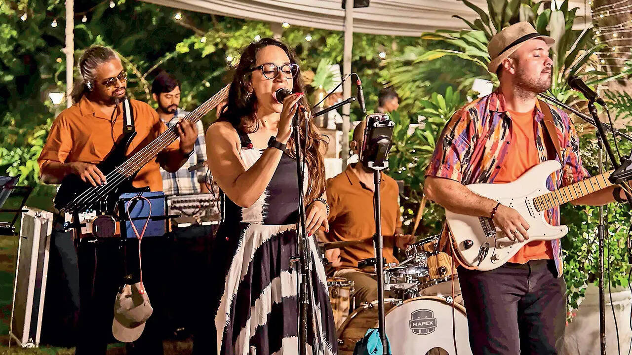 The night had a Caribbean touch of music
