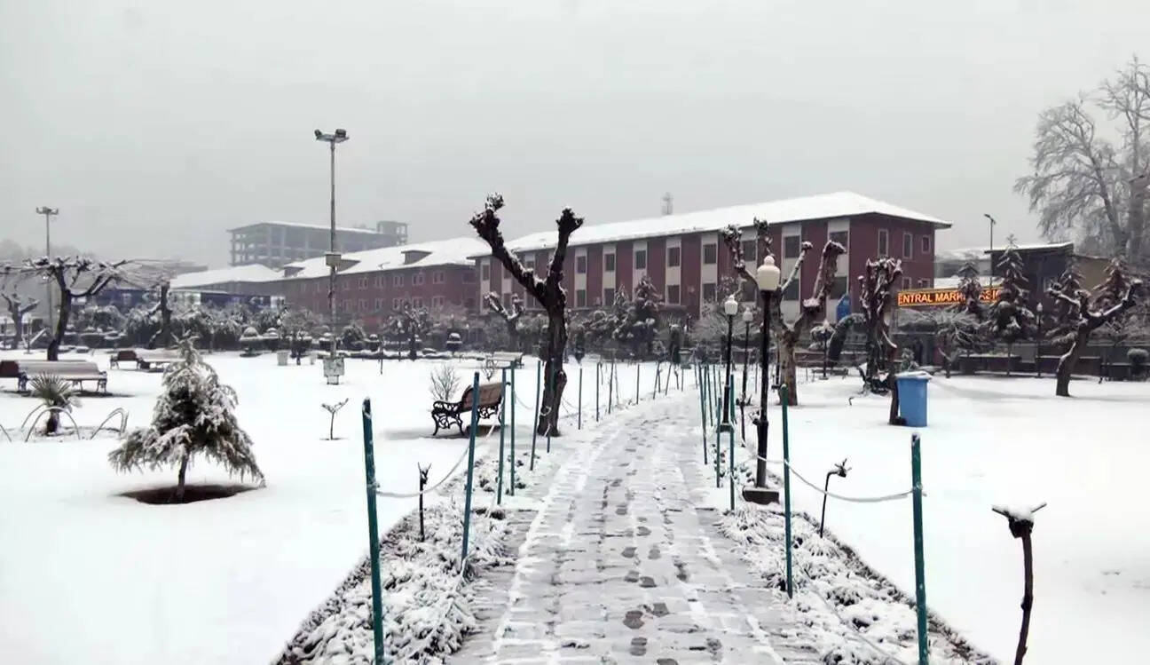 Mercury plunges as snow, rains hit Kashmir, Himachal & Uttarakhand