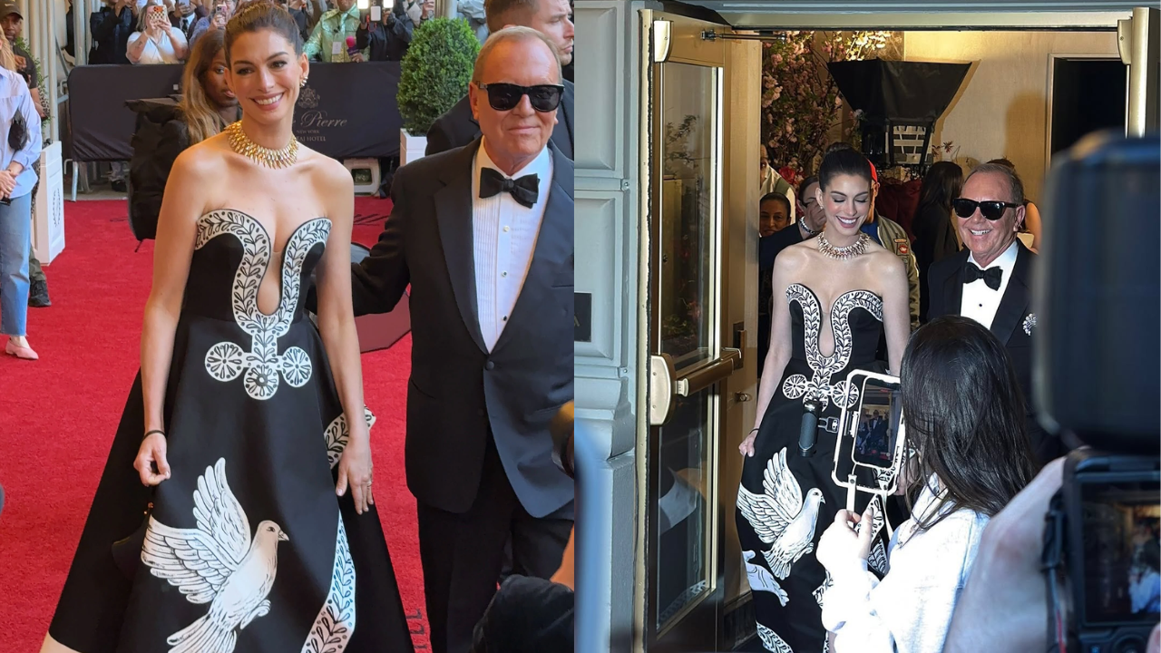 Anne Hathaway's Plunging Met Gala Look Raises Eyebrows
