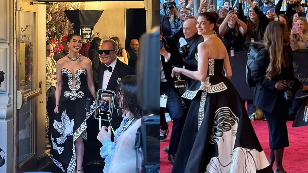 Anne Hathaway Serves High Drama at the Met Gala 2026