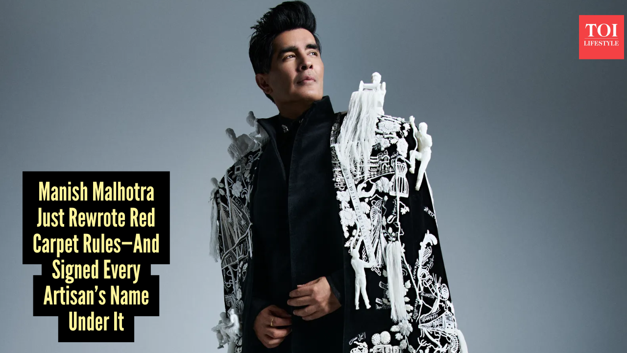 Manish Malhotra puts an end to hidden labour with artisan credits on his 'Mumbai' cape