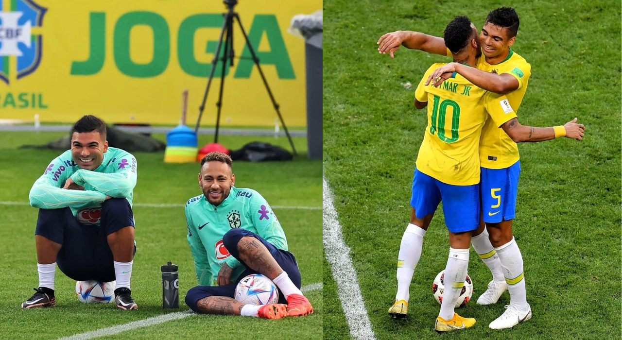 Casemiro and neymar