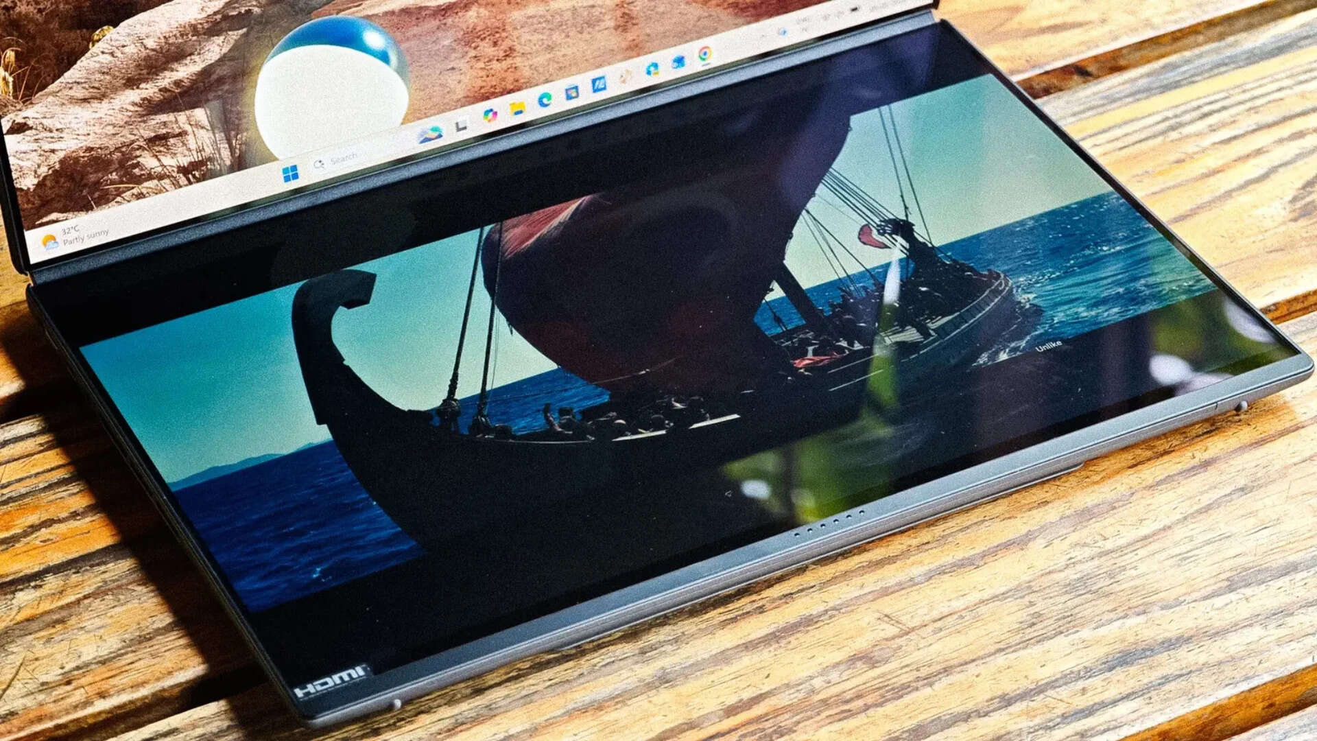 Fun fact: The Odyssey trailer plays the same on both screens. Just wish the kickstand could tilt it into IMAX.