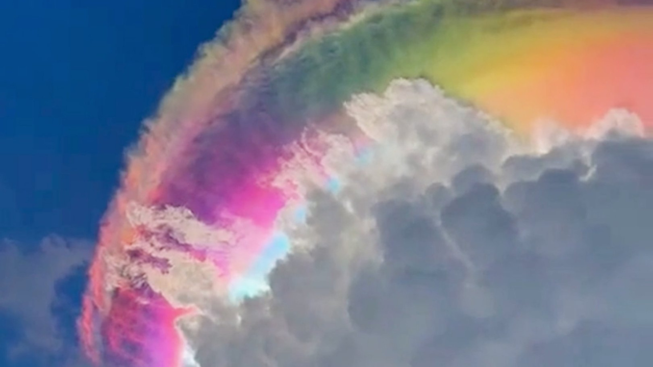 Stunning ‘rainbow clouds’ spotted over Indonesia: Scientists explain the rare phenomenon