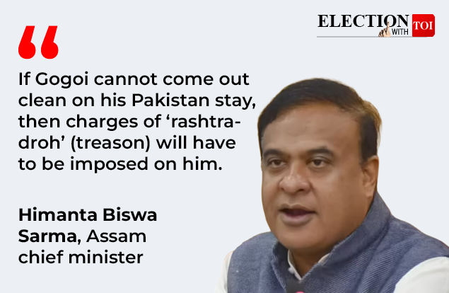 Sarma’s Treason Remark on Gogoi