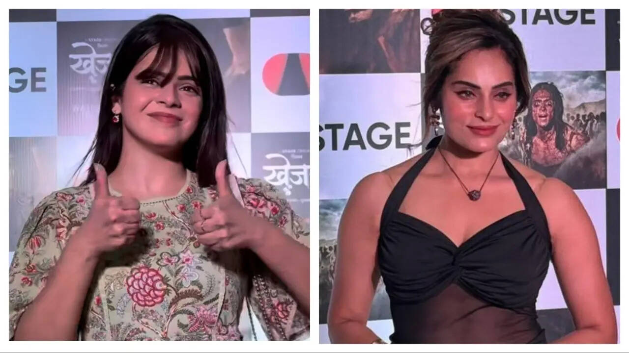 Jigyasa Singh and Shrutika Arjun at the screening of Khejdi