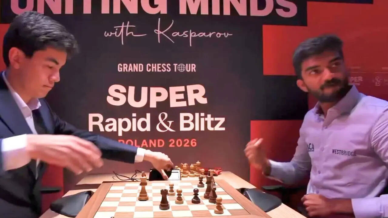 Rare! Gukesh celebrates emotionally after beating Sindarov - Watch