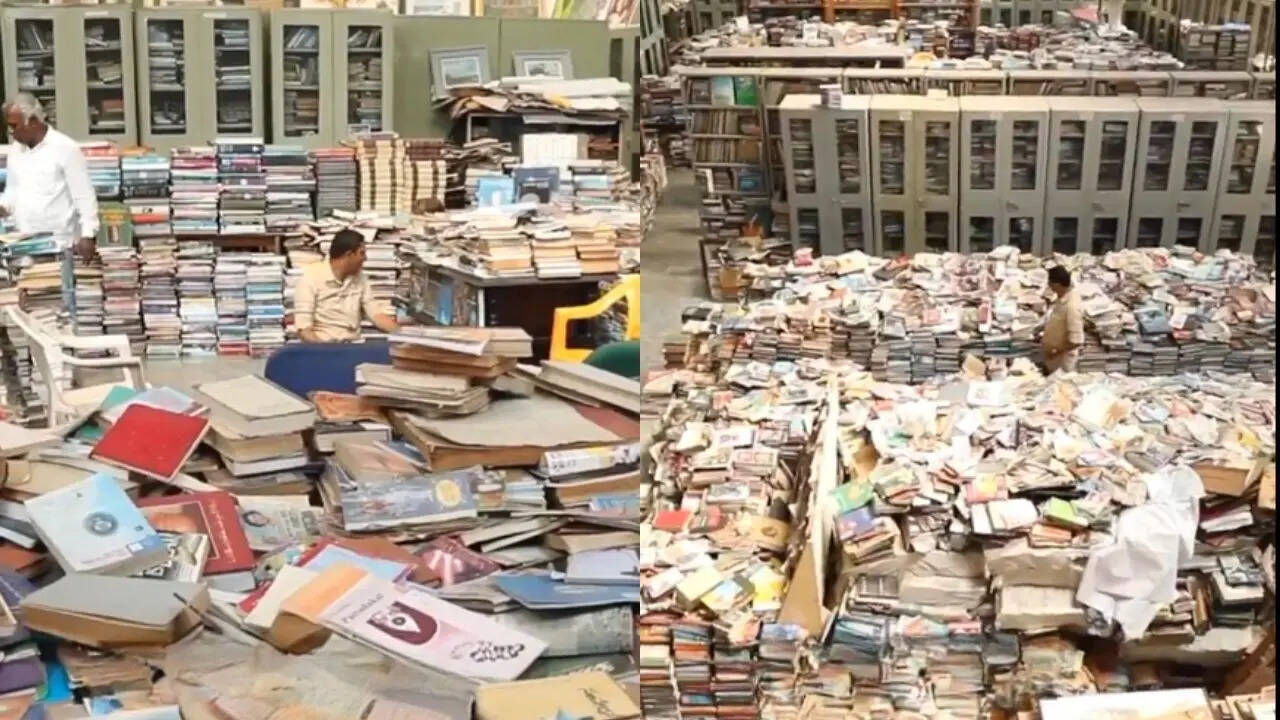 Pustaka Mane, located in Pandavapura, is a sprawling building housing 2 million books