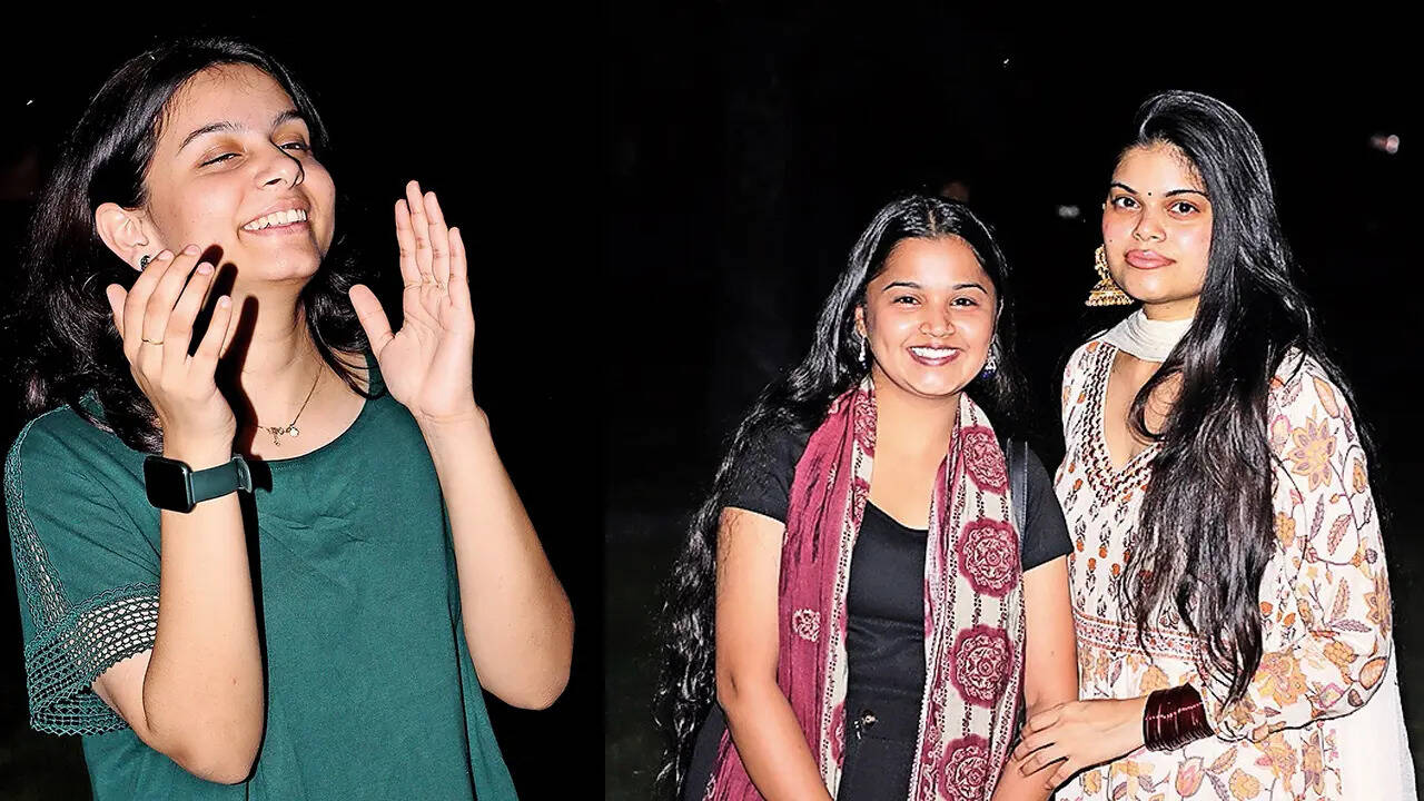 (L) Nandini Jha (R) Chhavi Gupta and Shraddha Patel