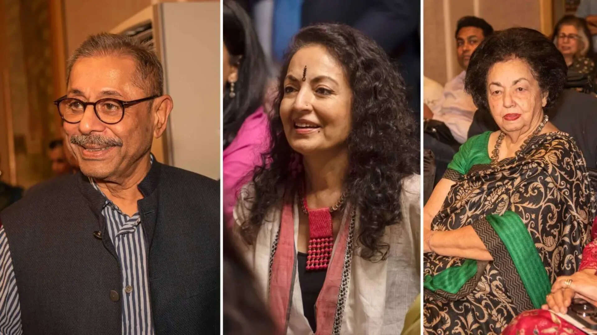 (L-R) Naresh Trehan, Neesha Singh, Anita Singh