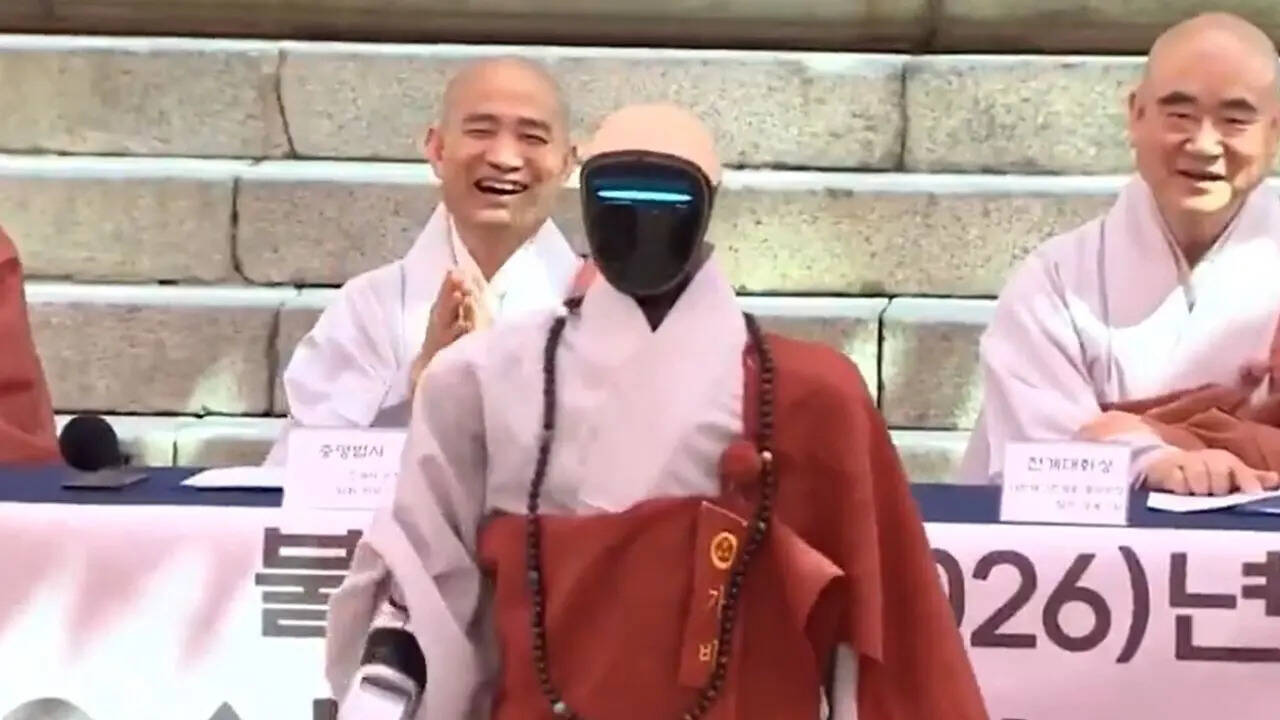 Gabi folded its hands, bowed to senior monks and responded to questions about devotion to Buddha and his teachings