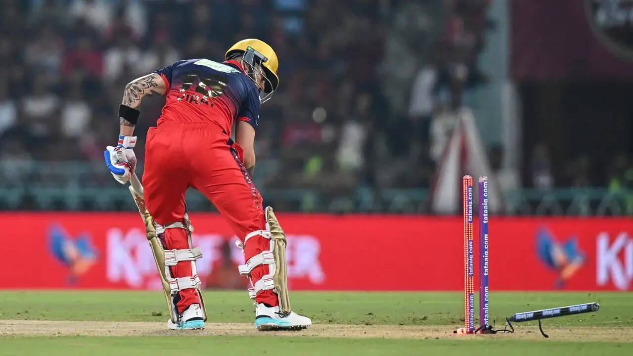 LSG vs RCB Live: Kohli goes for duck as LSG bowlers rattle RCB in rain-shortened game