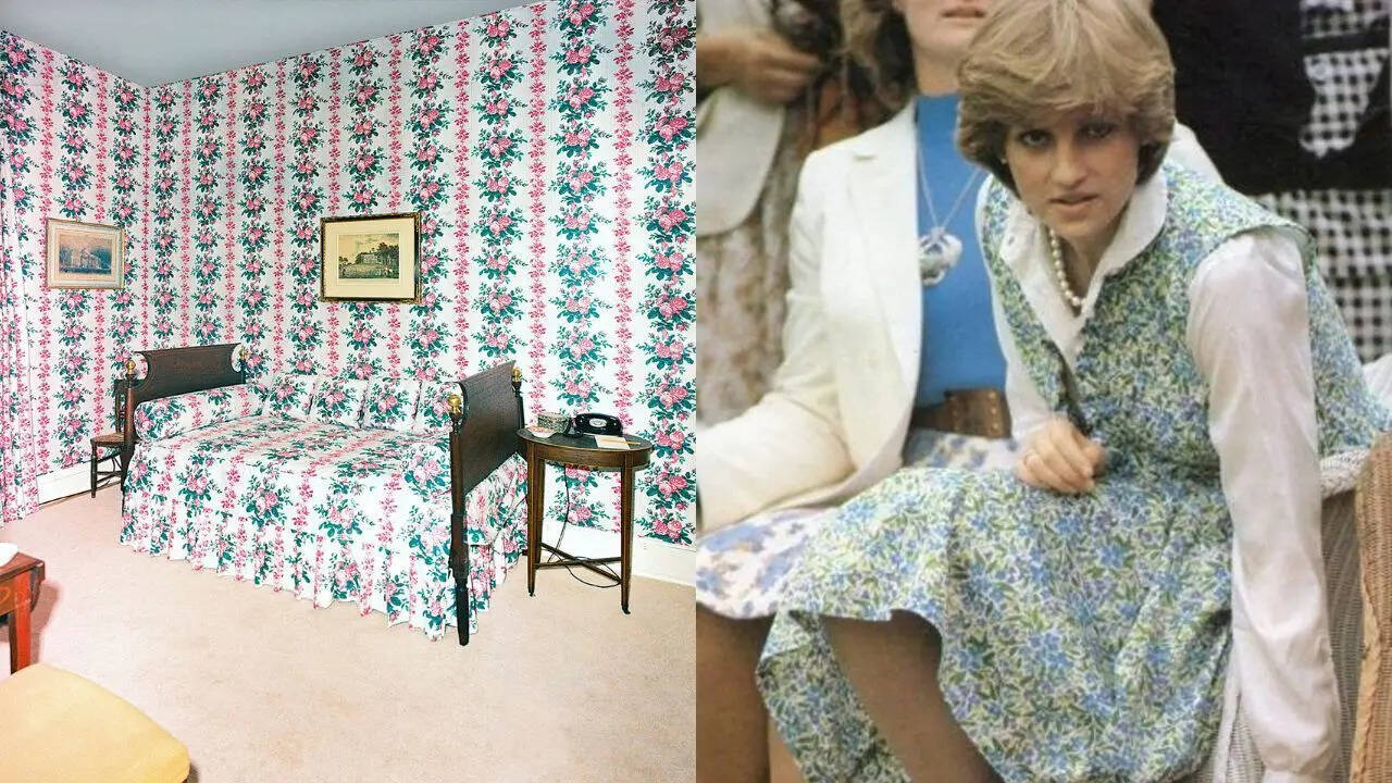 The Orange Blossom bedroom in the White House; Princess Diana wore chintz dresses