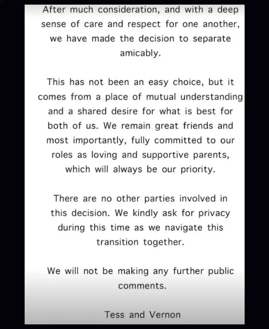 statement