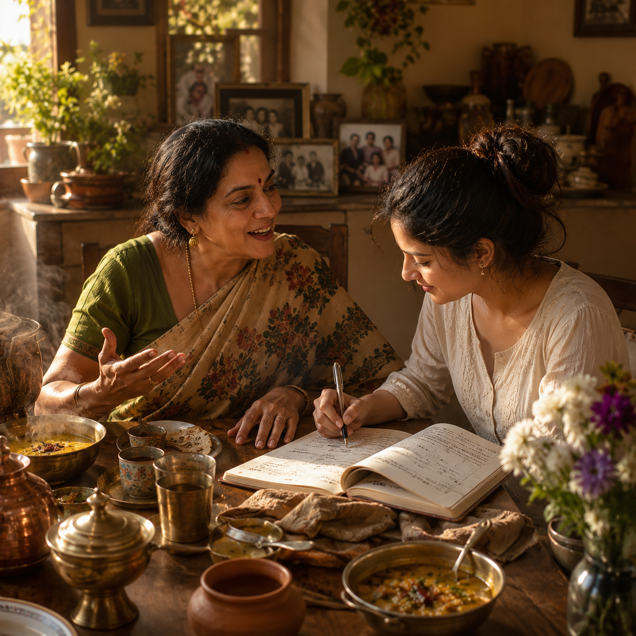 Spend time writing down heirloom recipes