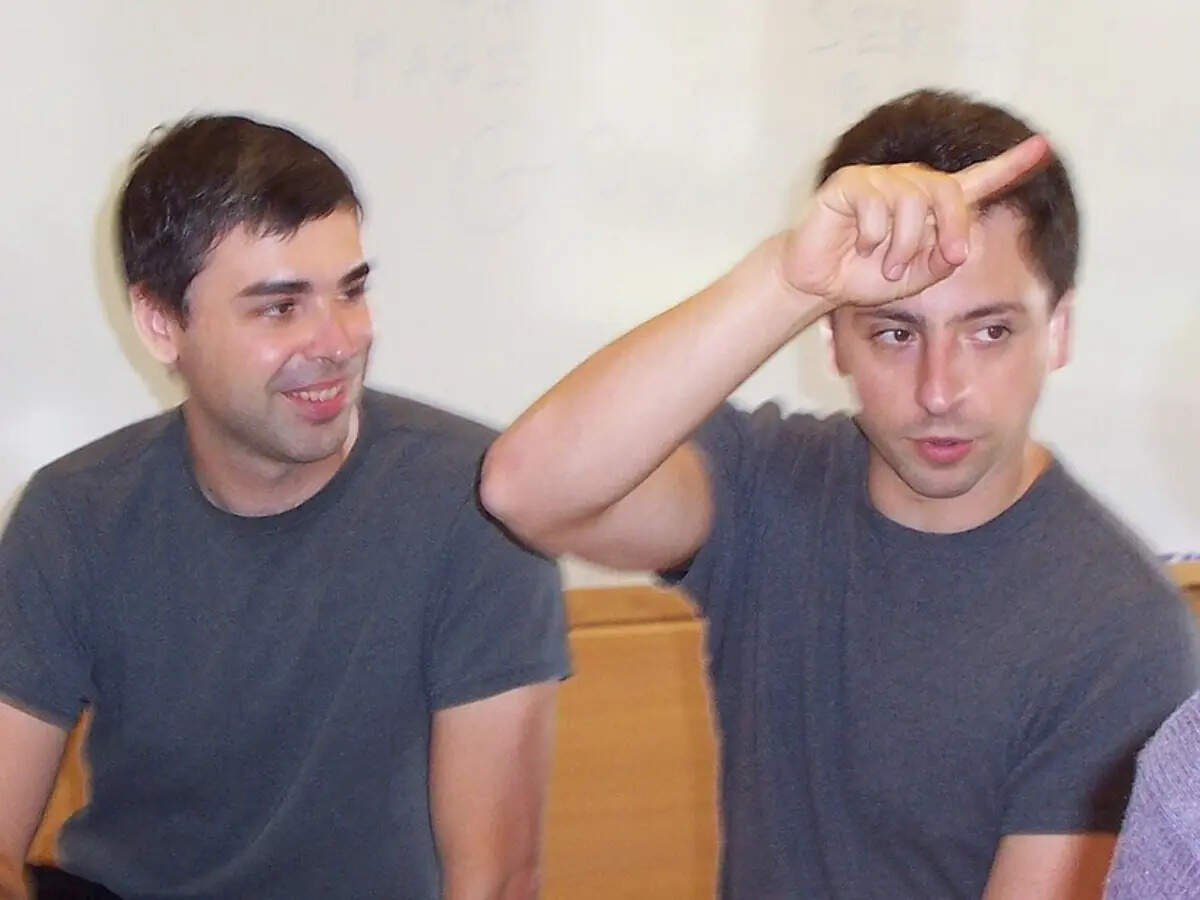 Google founders Larry Page and Sergey Brin