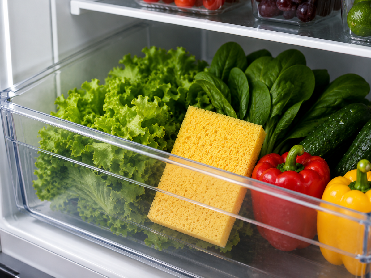 People Are Keeping a Dry Sponge in the Fridge