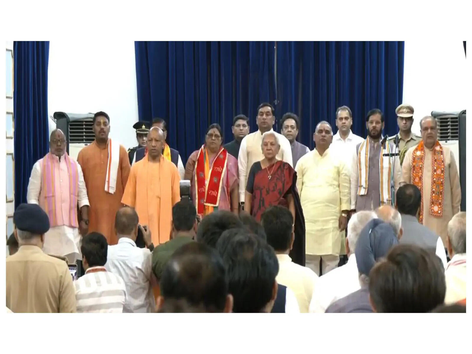 UP Cabinet expansion: Bhupendra Chaudhary, Manoj Pandey sworn in as ministers in Yogi govt