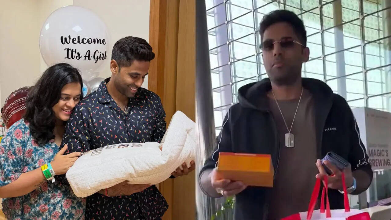 ‘Yeh lo … ‘: New dad Suryakumar Yadav distributes sweets before RCB clash