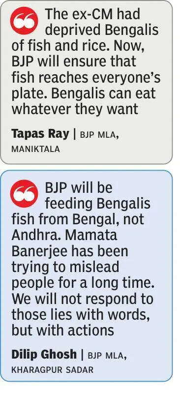 After poll win, BJP’s fish fest to reassure voters