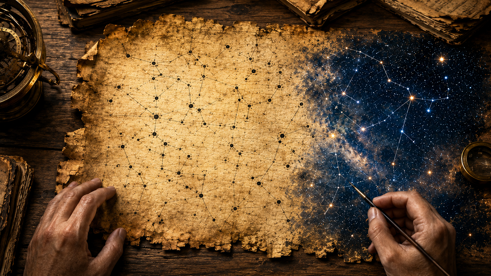 Universe hidden in ink: 2,000-year-old lost map of night sky coming back into recognition