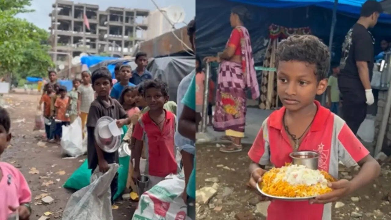 Residents of Bhandup are required to provide 20 bottles in exchange for a hot meal.